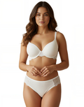 LOSHA LIGHTLY PADDED WIRED BRA SET WITH TOUCH OF LACE-WHITE