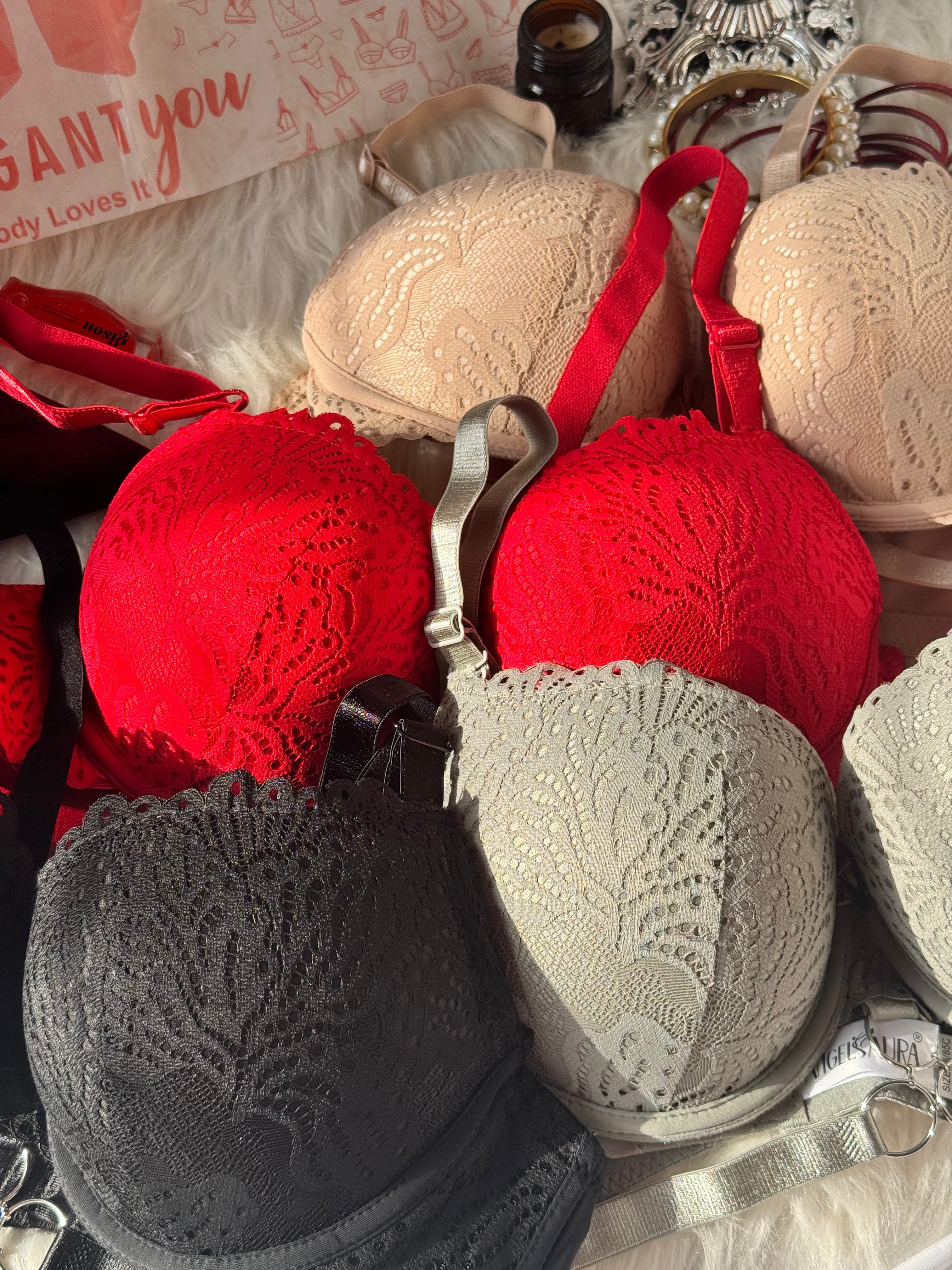 Cup Elegant Lacy Double Padded Bra & Panty Set